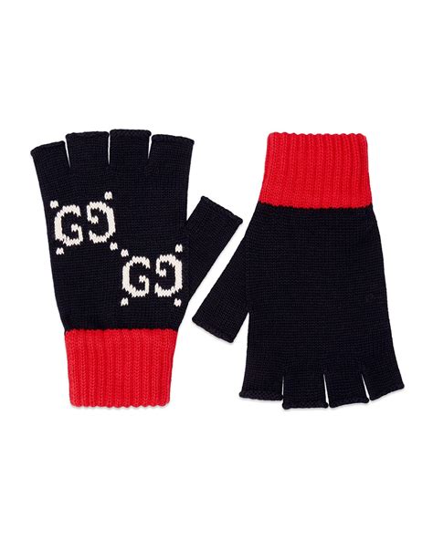 gucci knit gloves|gucci fingerless gloves.